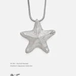 Bright Handcrafted Starfish Sterling Silver Pendant | RT-DS4